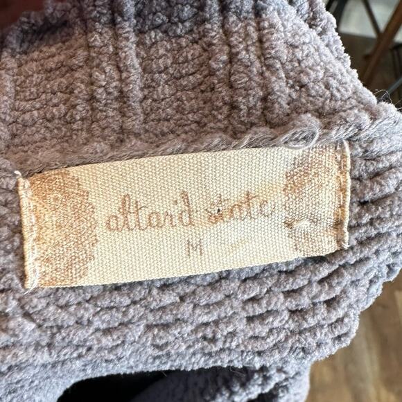 Altar'd State V Neck Sweater Gray Size Medium Cozy - Picture 5 of 7